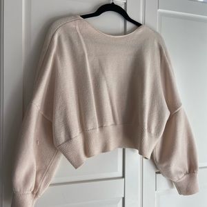 Billabong x Sincerely Jules Cream Crop Sweater